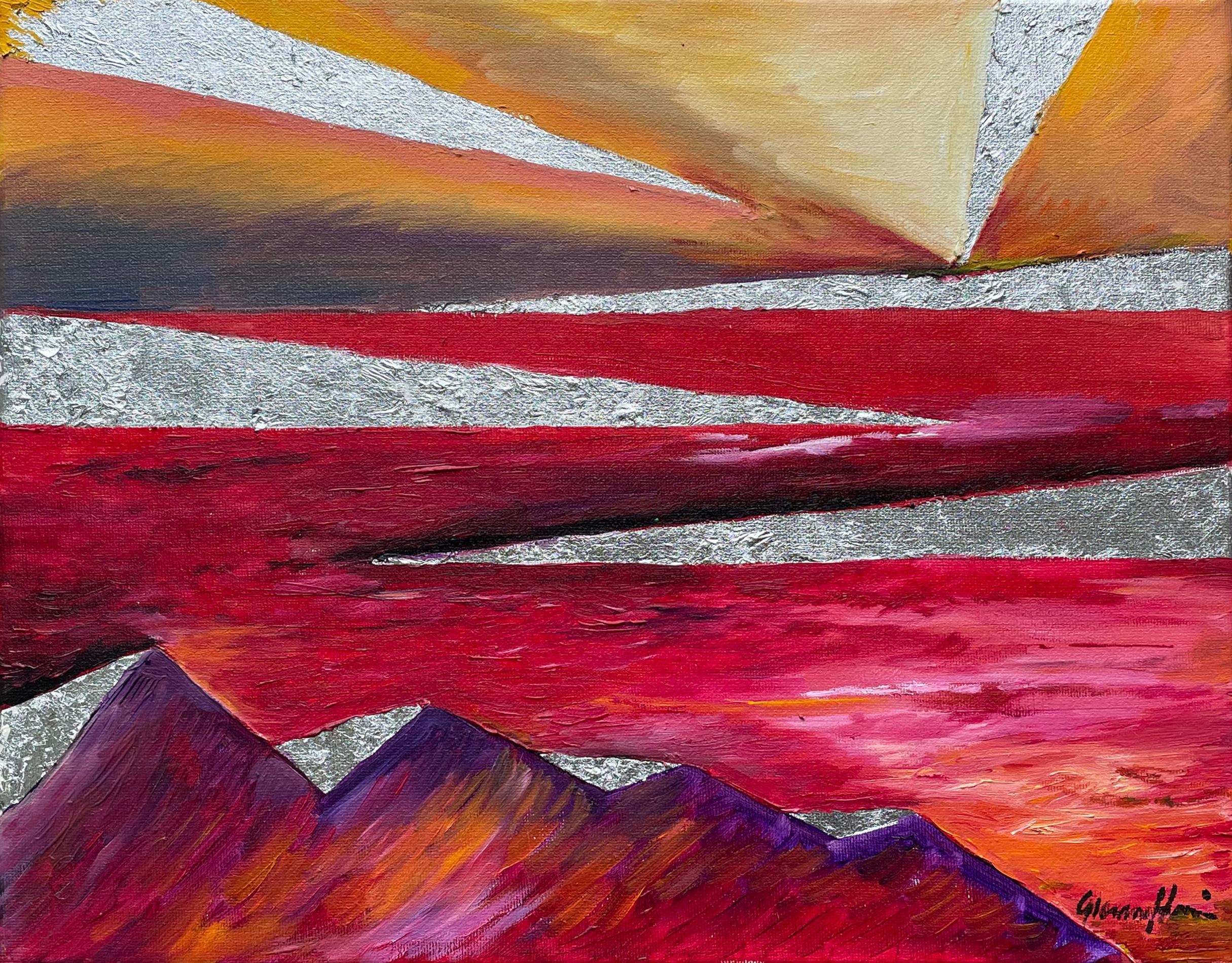 Gloriane Harris Abstract Painting - Seas Raging