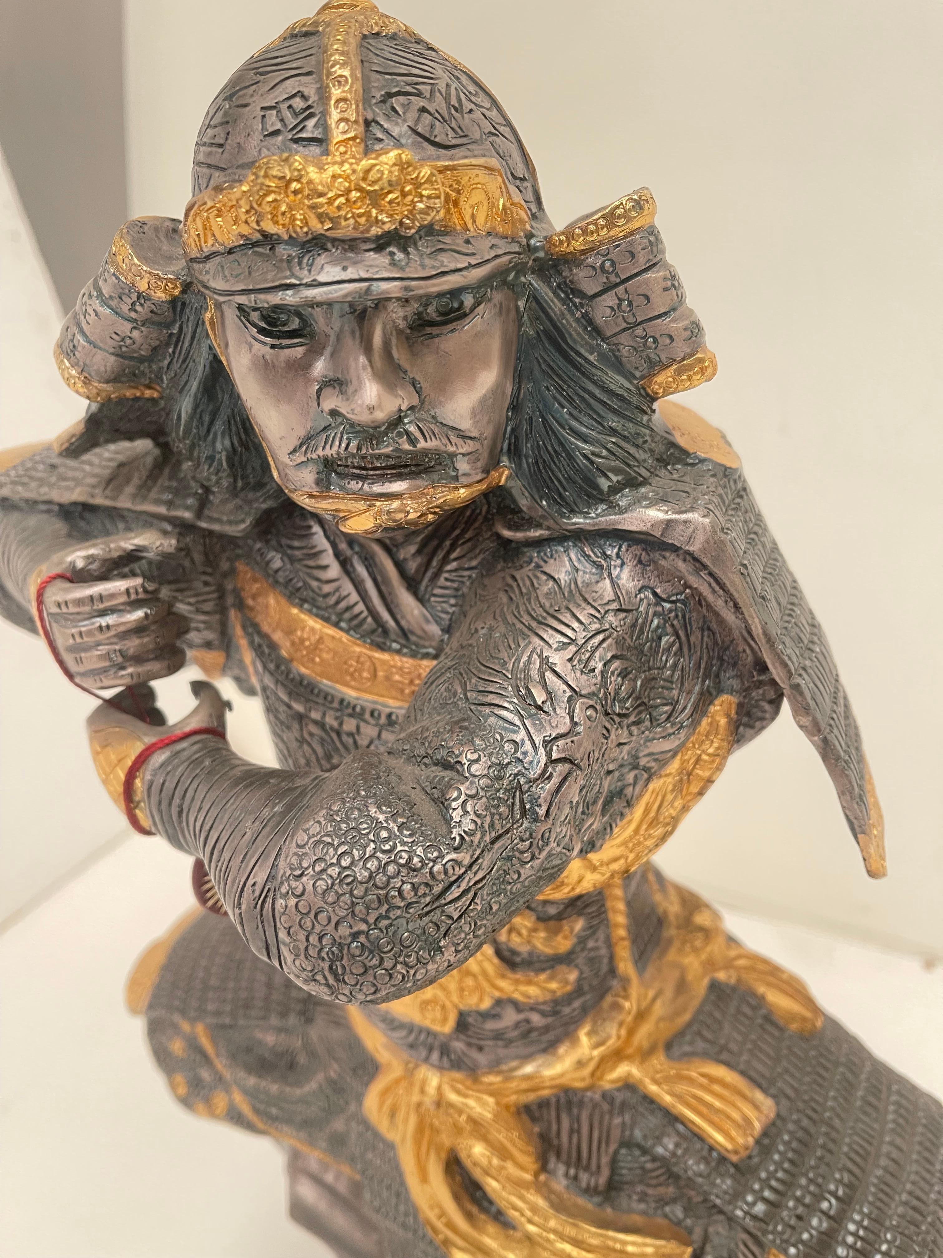 Glorioso Samurai aus Bronze in Bronze  (Sonstiges)