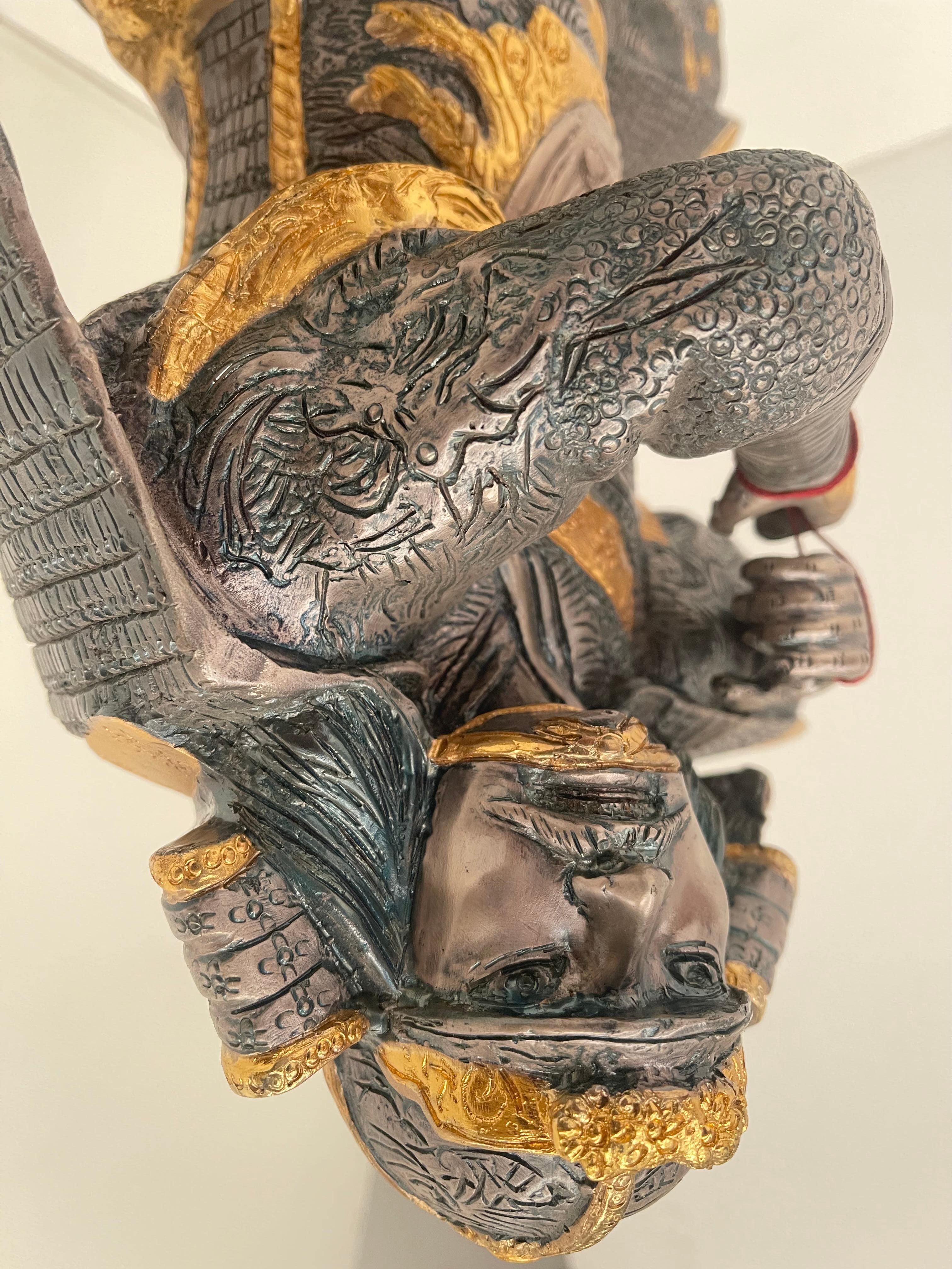 Glorioso samurai in bronzo  1