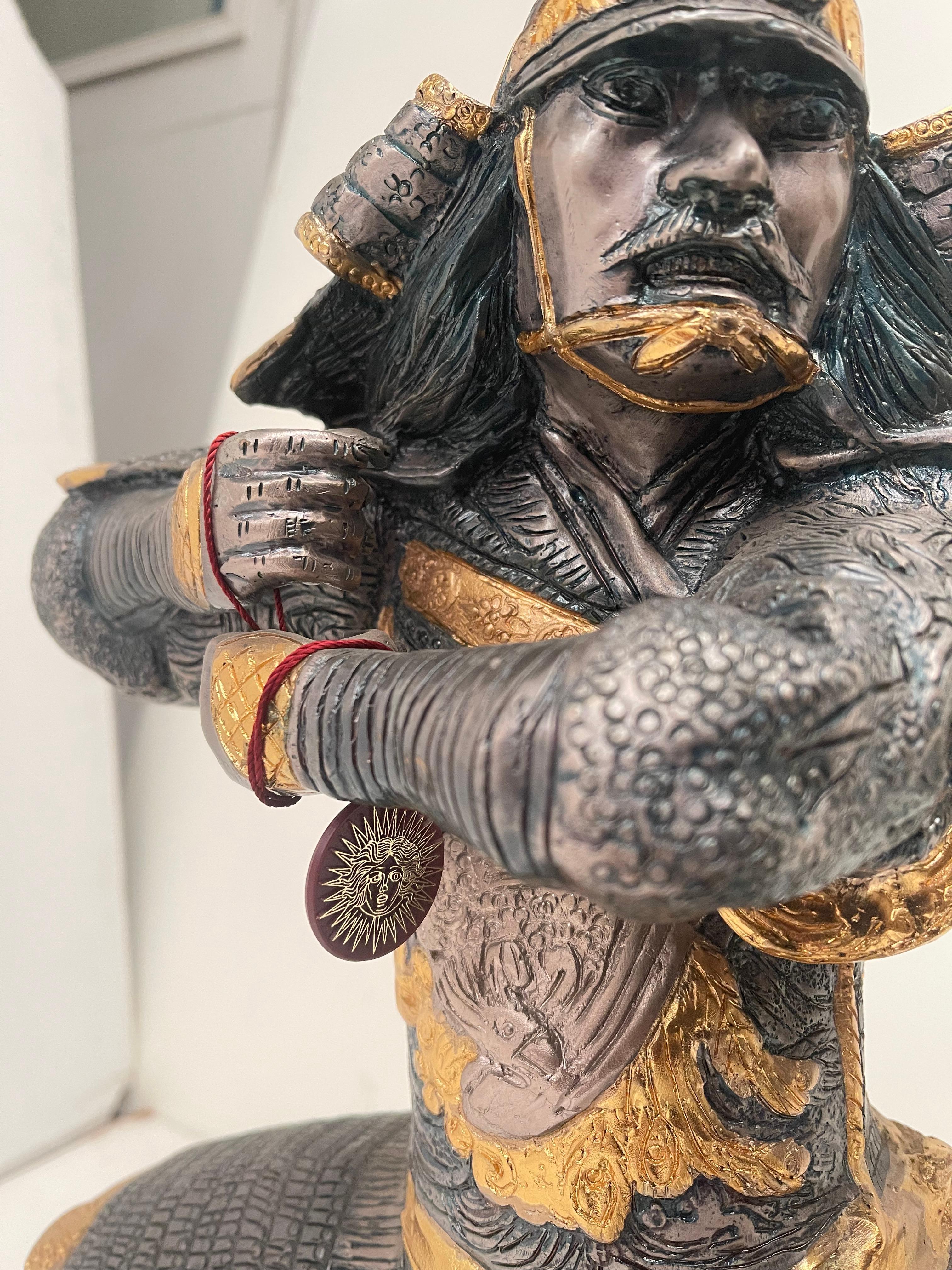 Glorioso samurai in bronzo  2