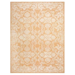 Tappeto Glorious Beige-Ivory a tessitura piatta contemporanea a punto d
ago intrecciato a mano