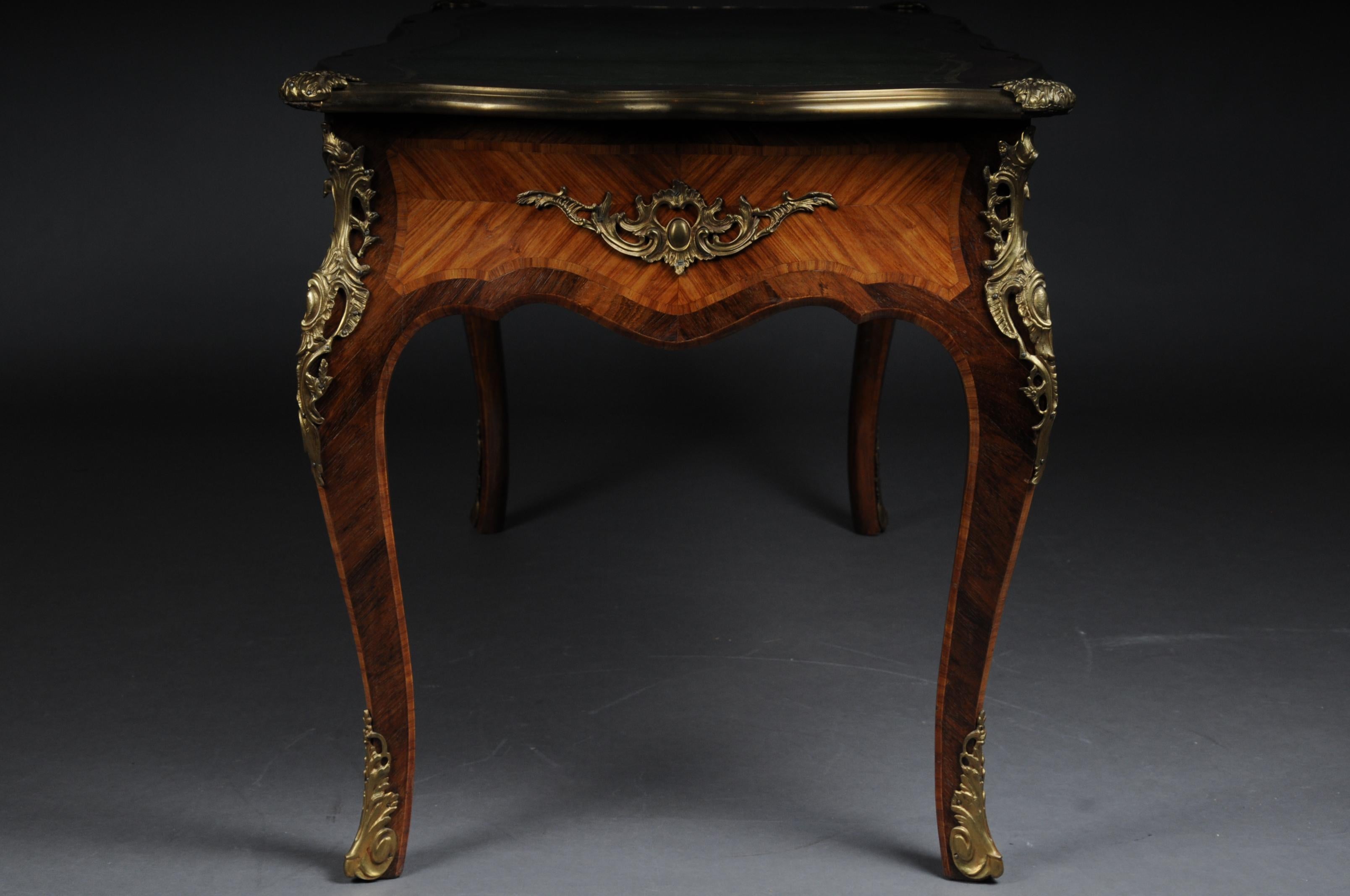 Glorious Bureau Plat or Desk in Louis XV 1