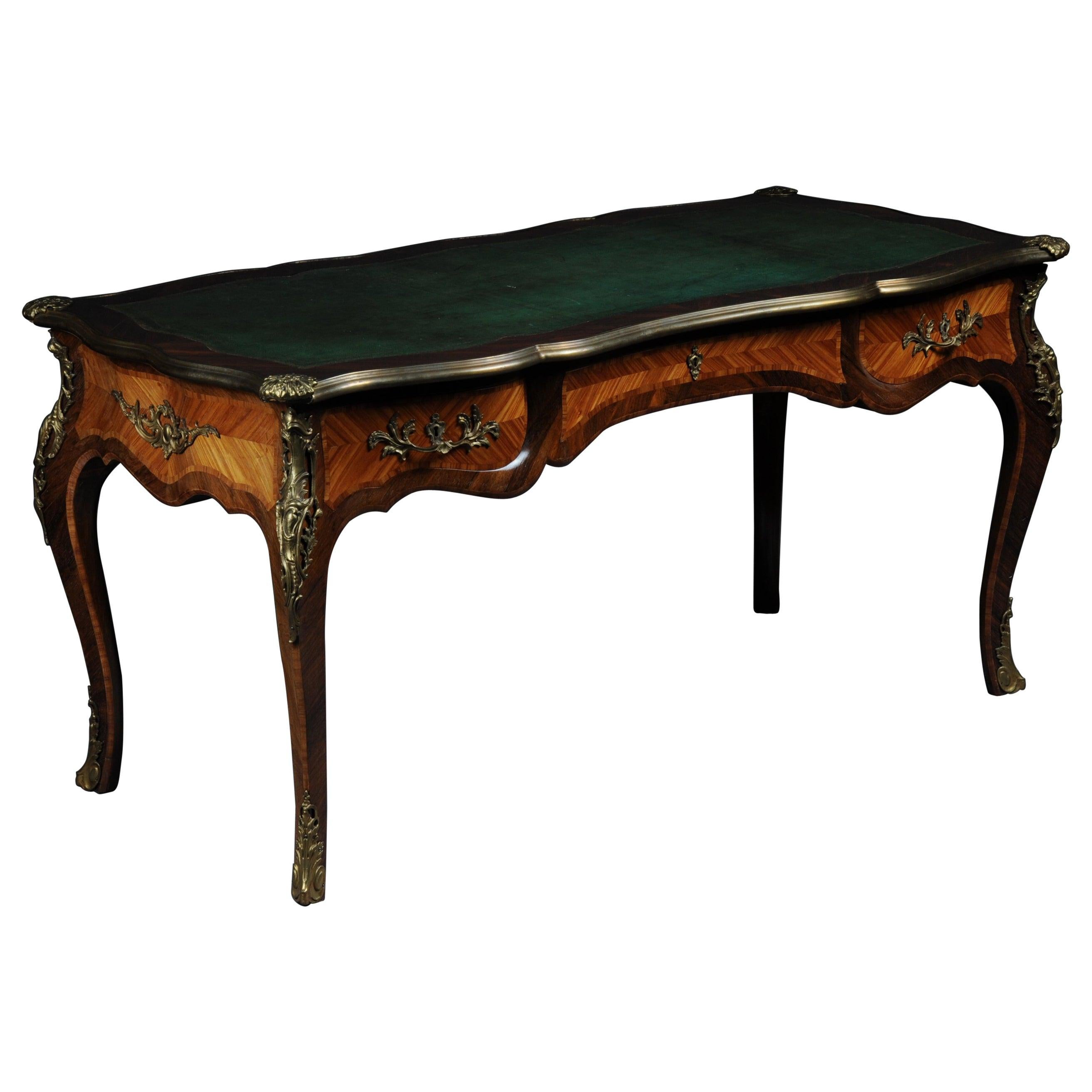 Glorious Bureau Plat or Desk in Louis XV For Sale
