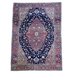 Glorious Flower Ferahan Sarouk Antique Collectible