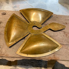 Glorious Los Castillo Brass Bird Serving Dish Married Metals Taxco Mexico, 1960s