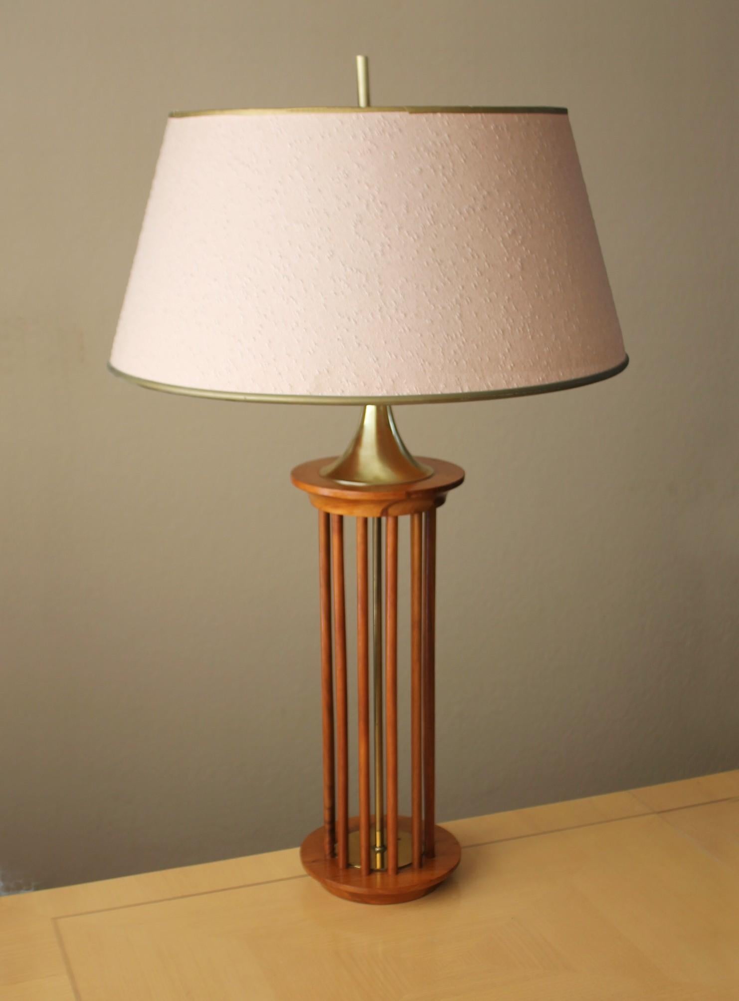 Mid-Century Modern Glorious MId Century Danish Modern Modeline Teak Table Lamp 1950s Art Sculpture For Sale