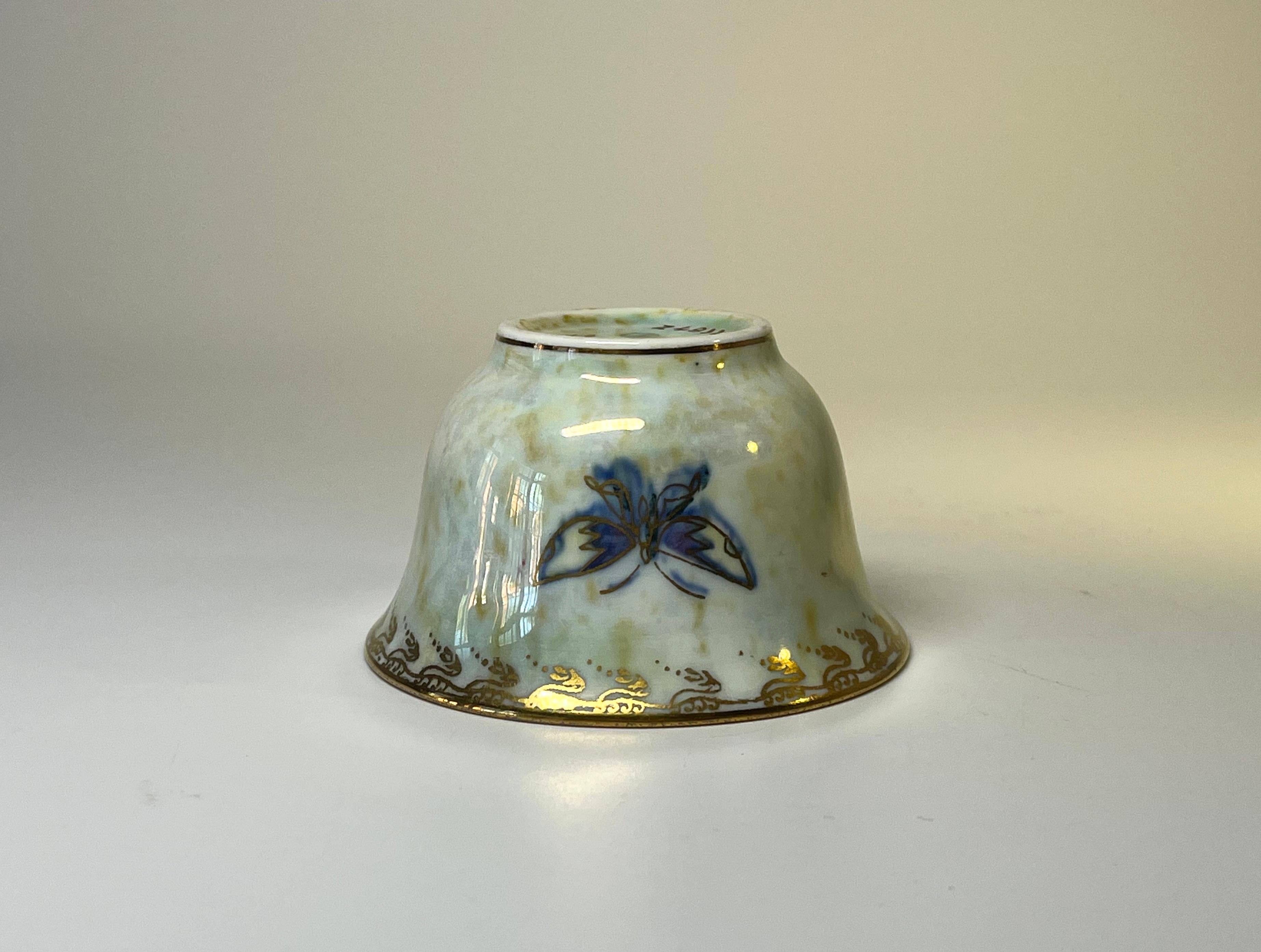 Glorious Miniature Wedgwood Ordinary Lustre Butterfly Bowl, Daisy Makeig-Jones 1