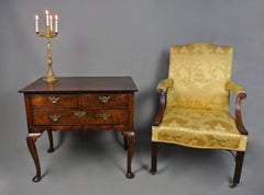 Glorious Queen Anne Figured Walnut Lowboy with Original Brasses c. 1710