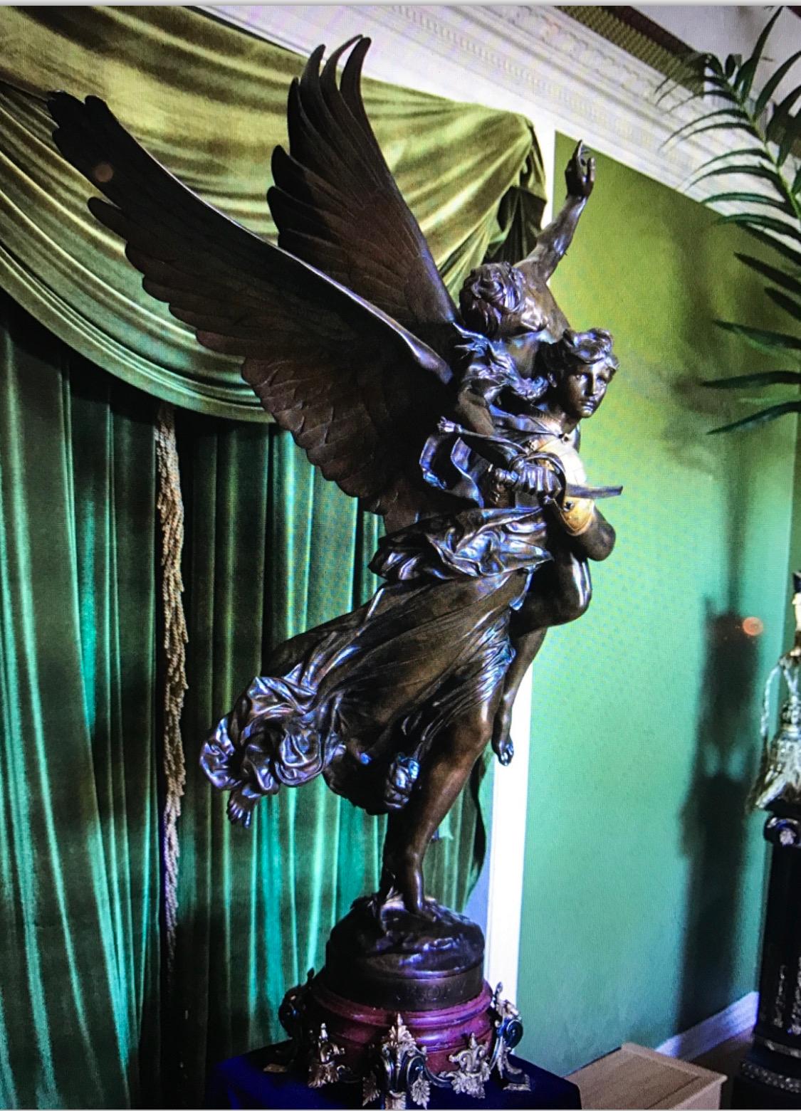 Bronze Musée Glorious Victus original de l'exposition colombienne de 1890 en vente