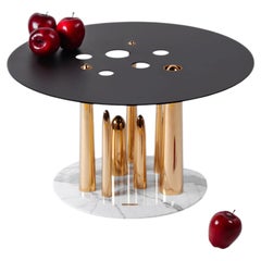 Glory Holes, Marble Functional Side Table, Hand-crafted Limited Edition