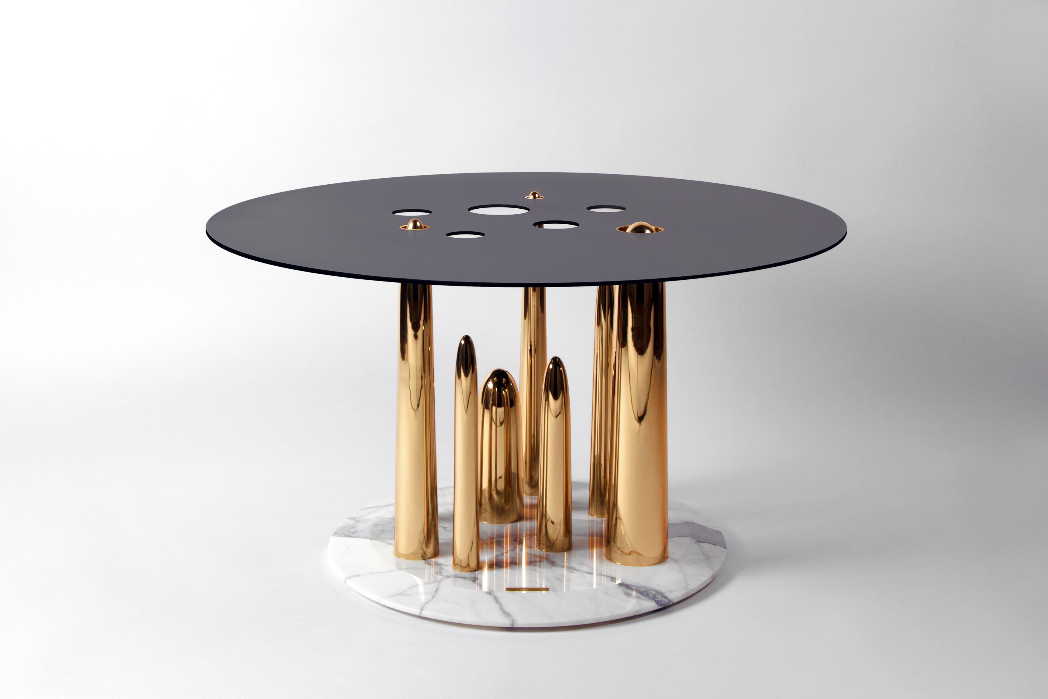 Modern Glory Holes Side Table by Richard Yasmine For Sale