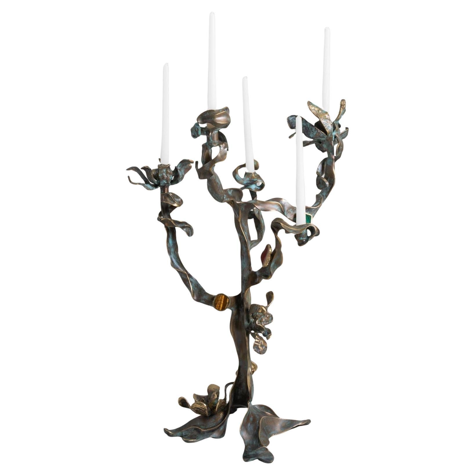 Candelabro Glory Lily de latón, Viya by Vikram Goyal en venta