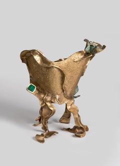 Glory Lily Champagne Bucket Tall in Brass, Viya by Vikram Goyal