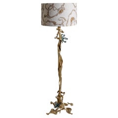Glory Lily Floor Lamp in Brass, Viya by Vikram Goyal