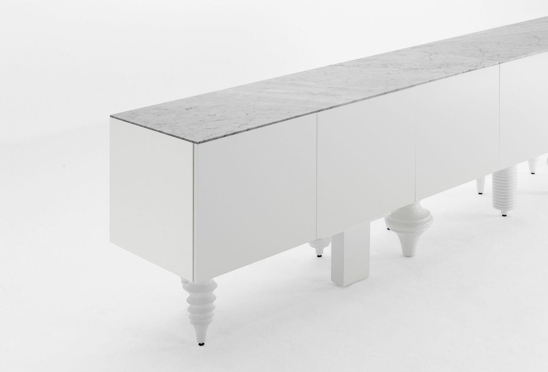 Lacquered Gloss 1 Meter Multileg Cabinet by Jaime Hayon