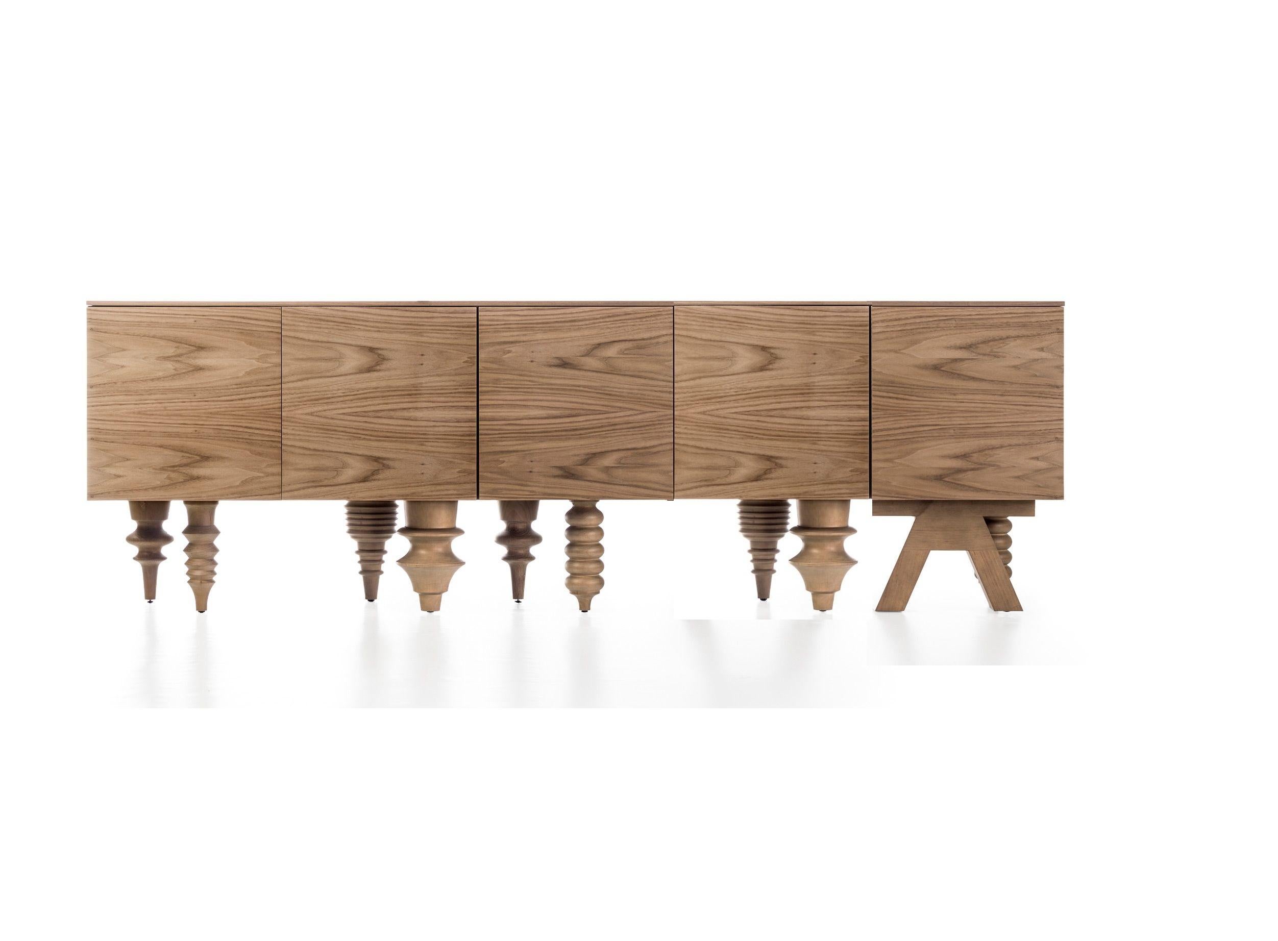 Modern Gloss 2.5 Meter Multileg Cabinet by Jaime Hayon For Sale