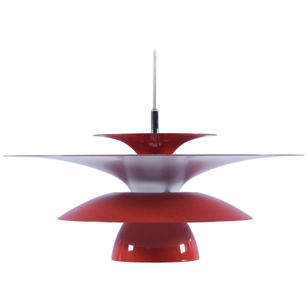 Gloss Red Ceiling Lamp