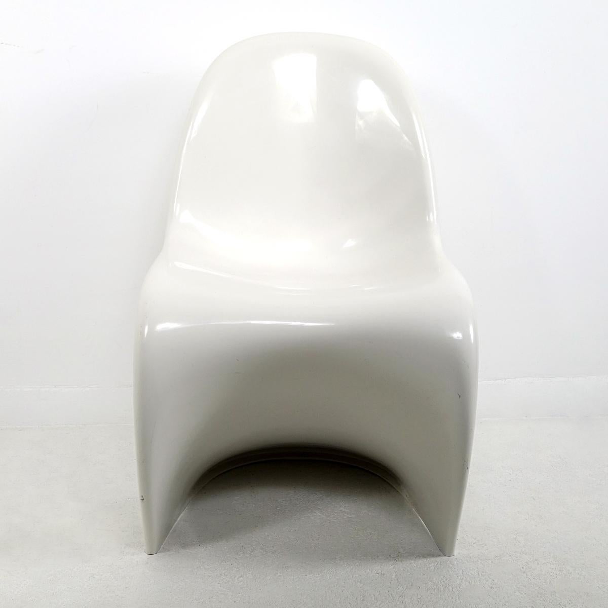 Gloss White Panton S-Stuhl von Verner Panton / Herman Miller Fehlbaum Production (Moderne der Mitte des Jahrhunderts) im Angebot