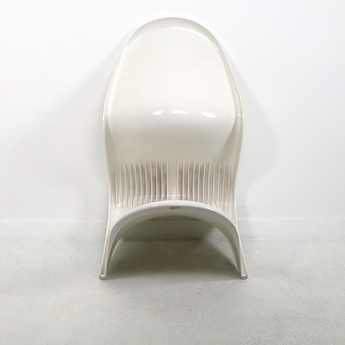 Gloss White Panton S-Chair by Verner Panton / Herman Miller Fehlbaum Production In Good Condition For Sale In Doornspijk, NL