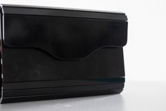 Glossy Black Vintage Hand Clip Handbag