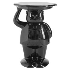 Glossy Glamour Black Ambrogio Side Table by Favaretto&Partners