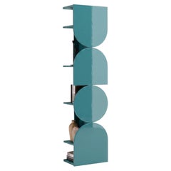 Armario giratorio de almacenamiento lacado brillante, modelo «Mogg Shape Tower», RAL 6034, estilo Bauhaus