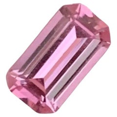 Glossy Pink Burmese Spinel 1.0 carats Emerald Cut Natural Loose Gemstone