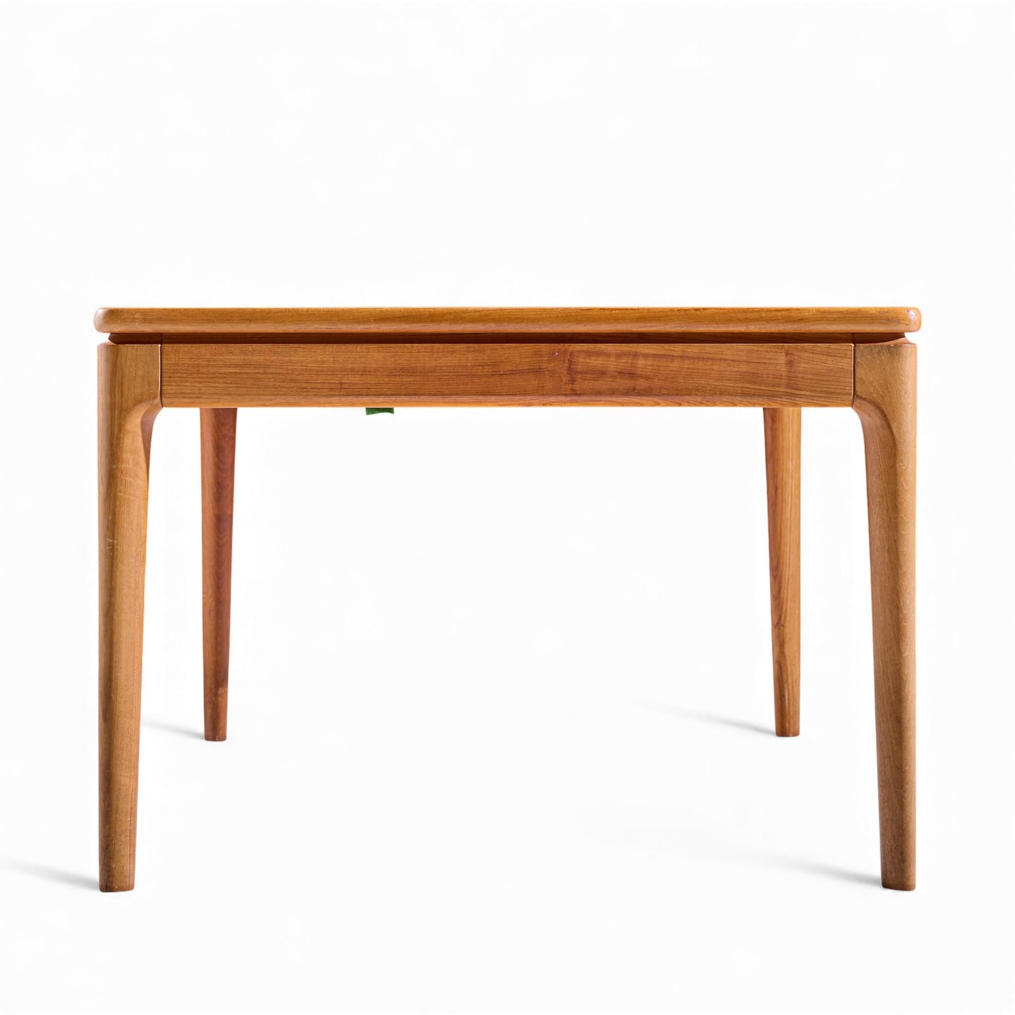 20th Century Glostrup Møbelfabrik Mid Century Danish Teak Hidden Leaf Dining Table - 2 Leaves For Sale
