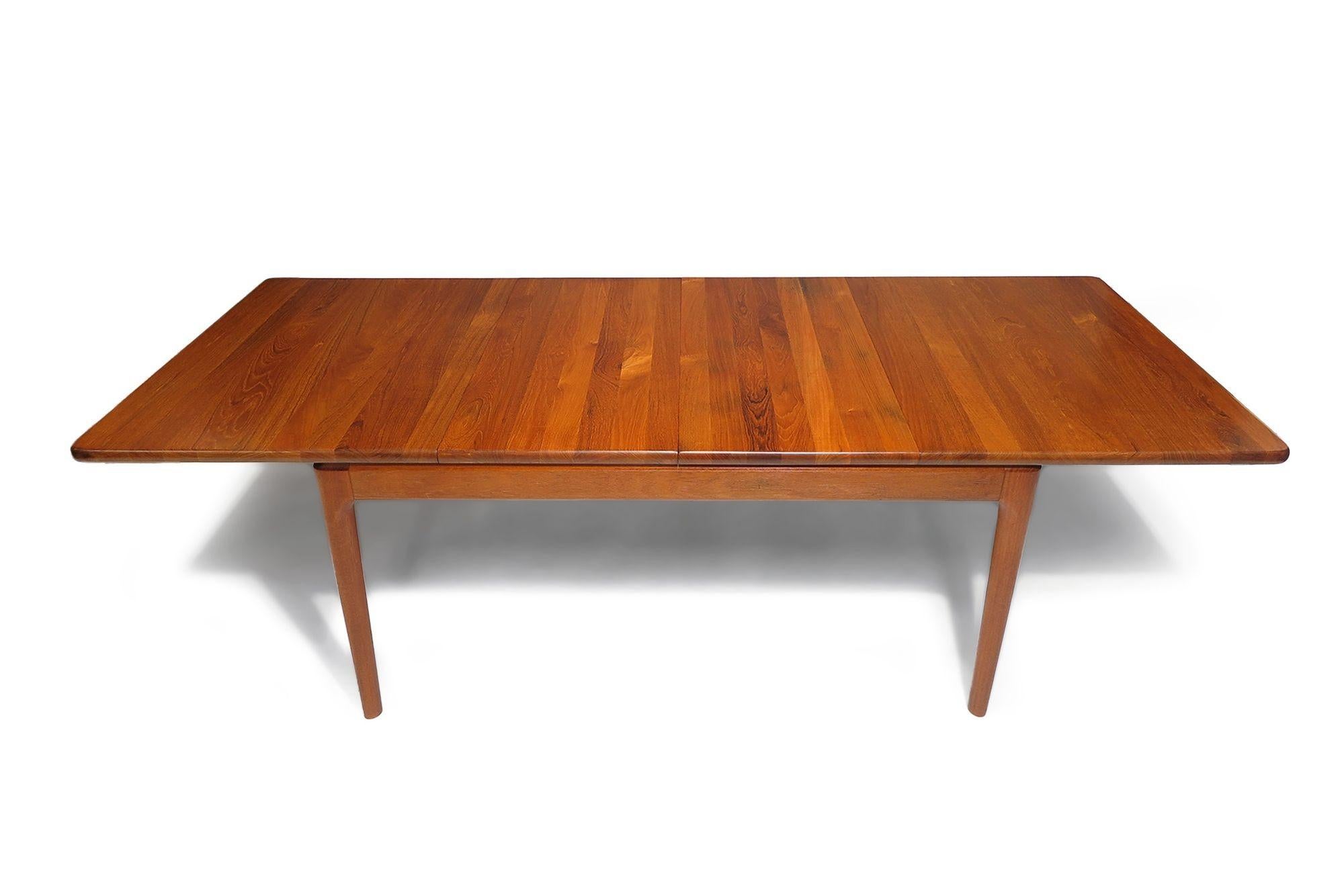 Mid-century Glostrup Mobelfabrik Solid Teak Dining Table For Sale 5