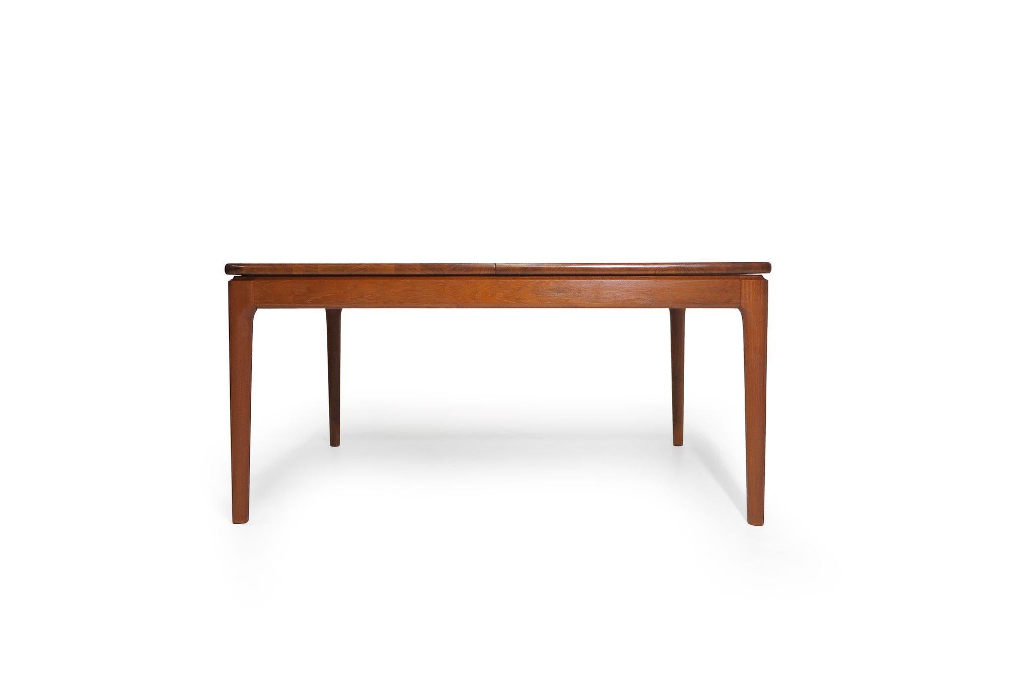Danish Mid-century Glostrup Mobelfabrik Solid Teak Dining Table For Sale
