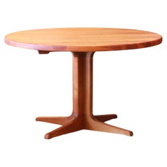 Glostrup round dining table in solid teak, 60s