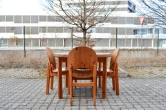 Glostrup Scandinavian Pine Danish Dining Set Ensemble 4x Chairs & Table