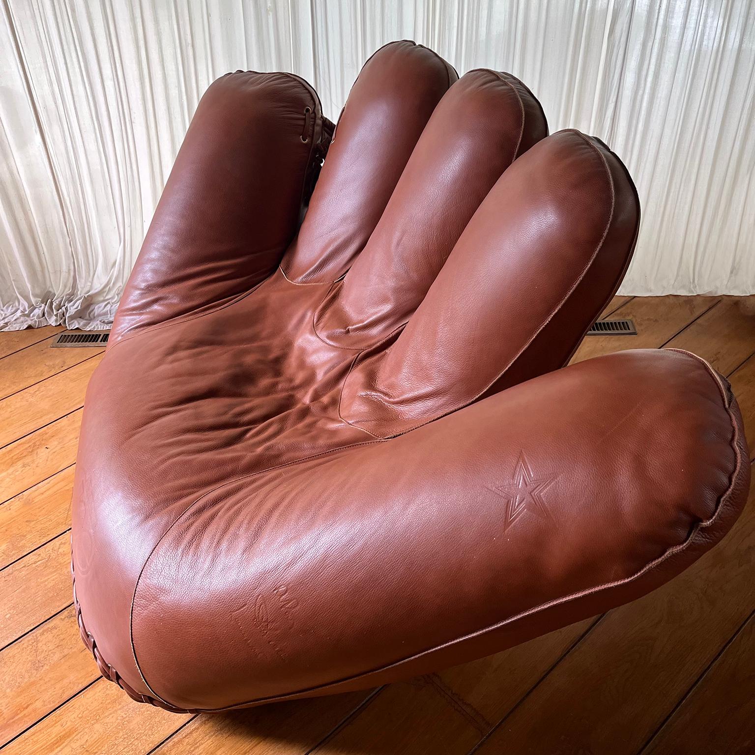 Sillón Guante Joe para Poltronova, 1970 Cuero en venta