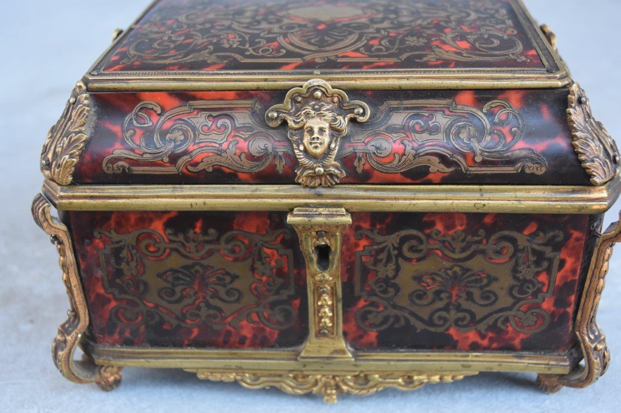 Gloves Box Gilded Bronze Tahan Napoleon III Boulle Marquetry 6