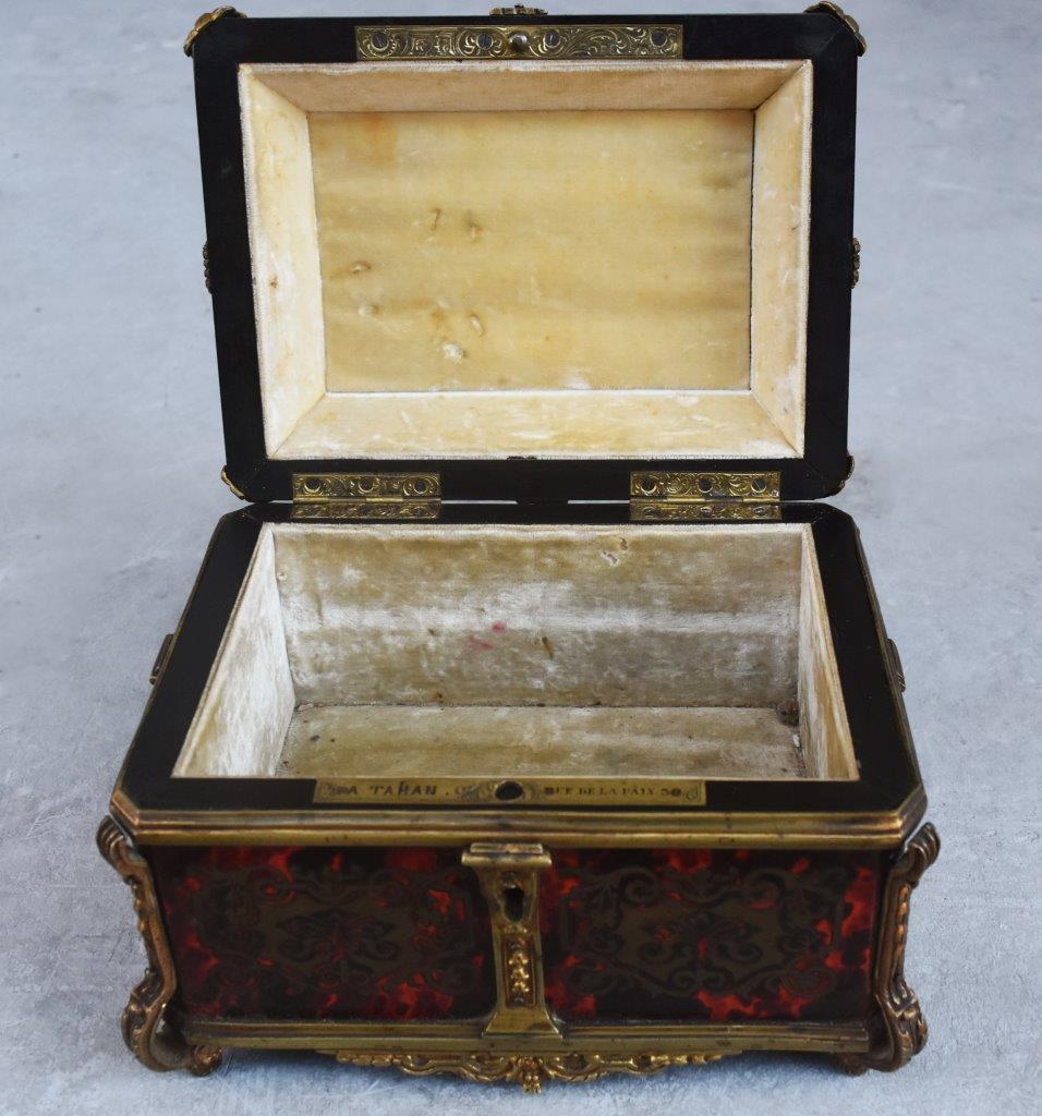 Gloves Box Gilded Bronze Tahan Napoleon III Boulle Marquetry 6