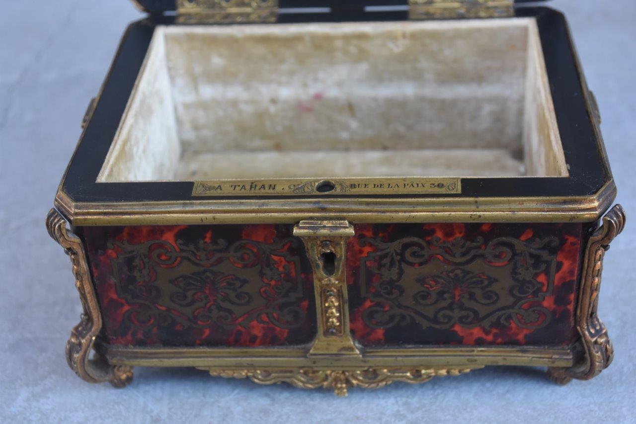 Gloves Box Gilded Bronze Tahan Napoleon III Boulle Marquetry 8