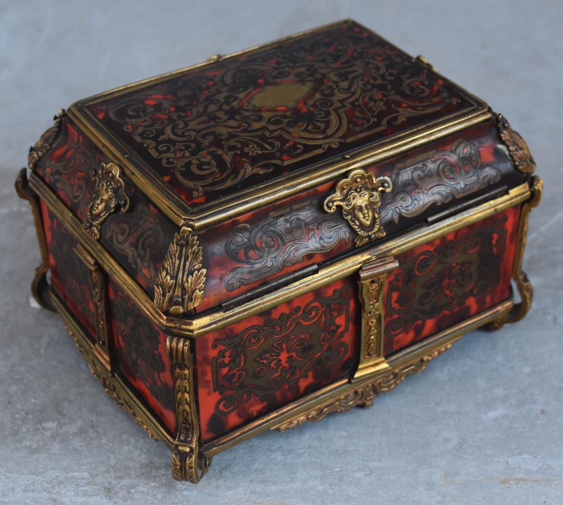 Gloves Box Gilded Bronze Tahan Napoleon III Boulle Marquetry 1