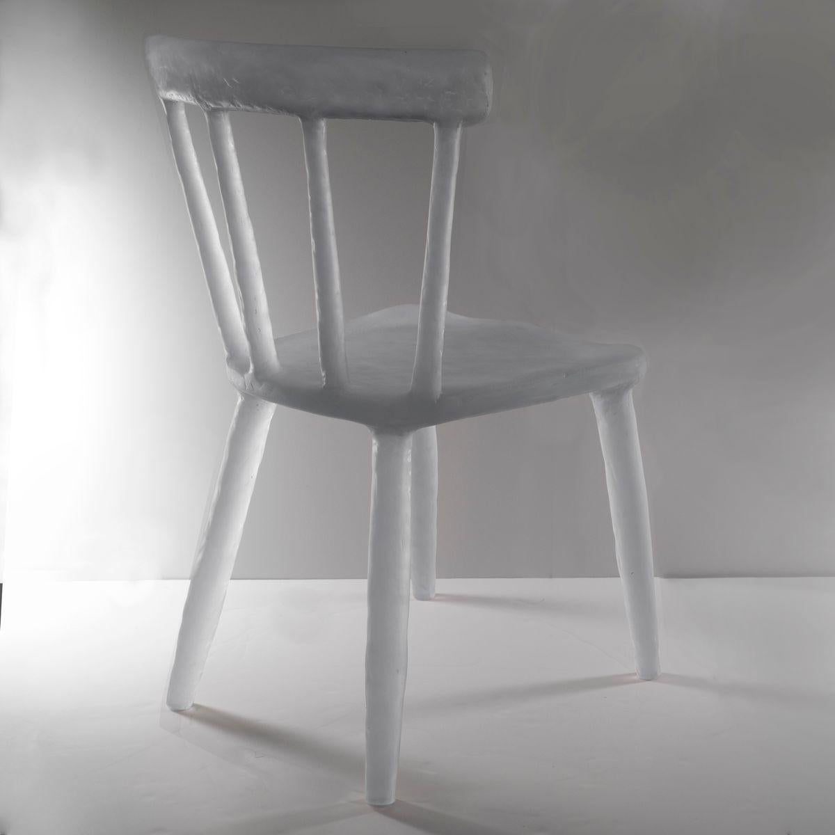 Organic Modern Glow Chair 'Grey' in Recycled Plastic For Sale