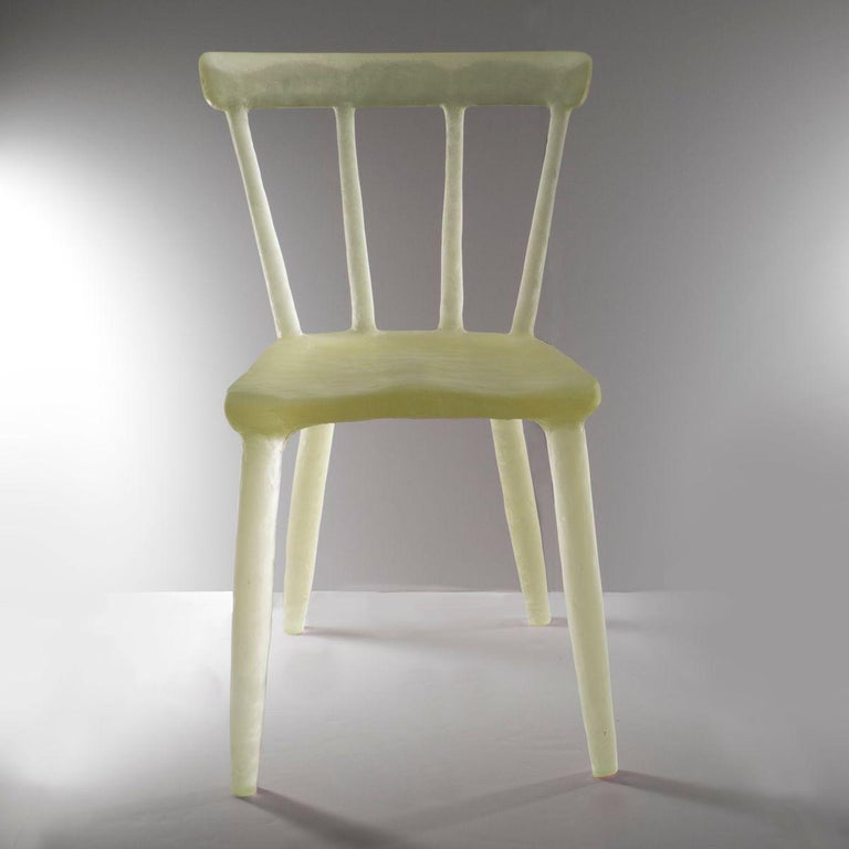 American Glow Chair 'Yellow' in Recycled Plastic For Sale