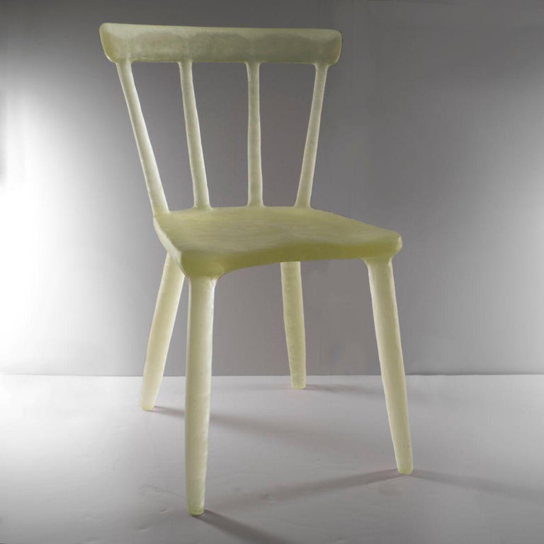 Glow Chair 'Yellow' in Recycled Plastic In New Condition For Sale In West Hollywood, CA