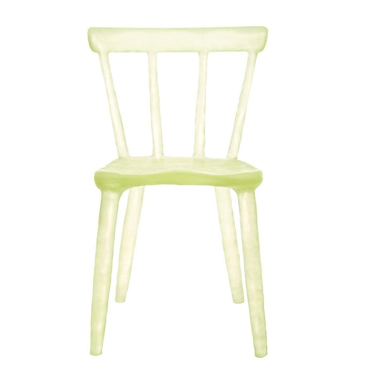 Glow Chair 'Yellow' in Recycled Plastic For Sale
