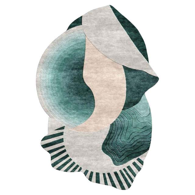 WAVE – Custom Handmade Rug by Rugs and Co. For Sale at 1stDibs