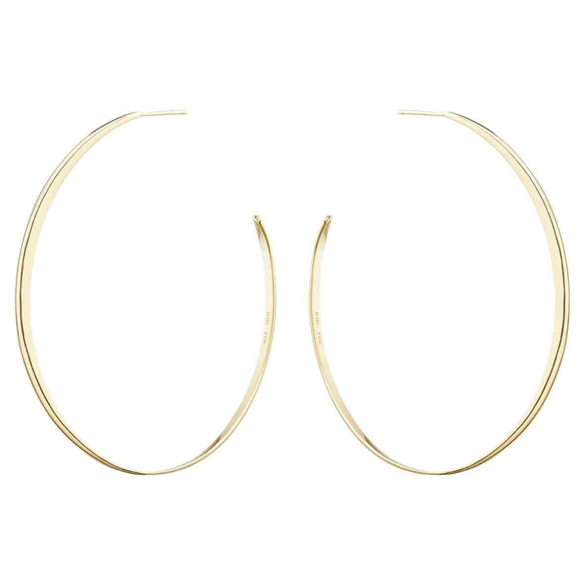 GLOW LARGE Earring - 18k gold (a pair) For Sale