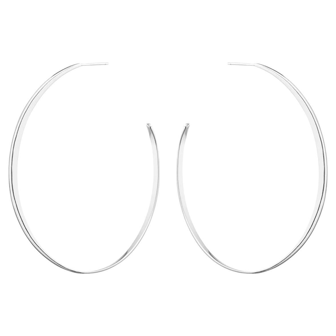 GLOW LARGE Earring - sterling silver (a pair) For Sale