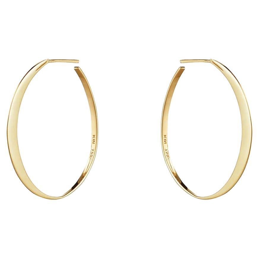 GLOW MEDIUM Earrings - 18k gold (a pair) For Sale