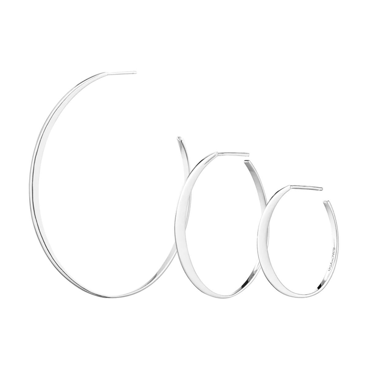 GLOW MEDIUM Earrings - sterling silver (a pair) For Sale 1