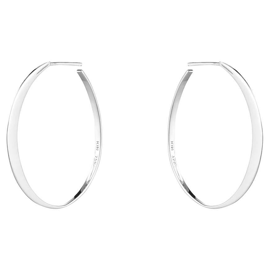 GLOW MEDIUM Earrings - sterling silver (a pair) For Sale