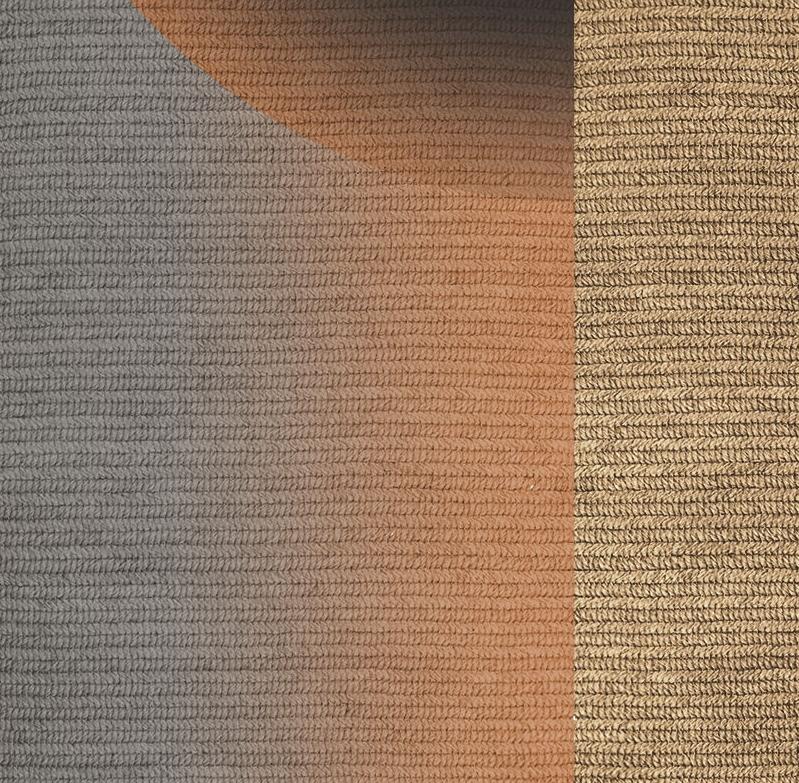 „Glow“ Teppich aus Abaca, Farbe „Mahogany“, 200x300cm, von Claire Vos für Musett Design (Sonstiges) im Angebot