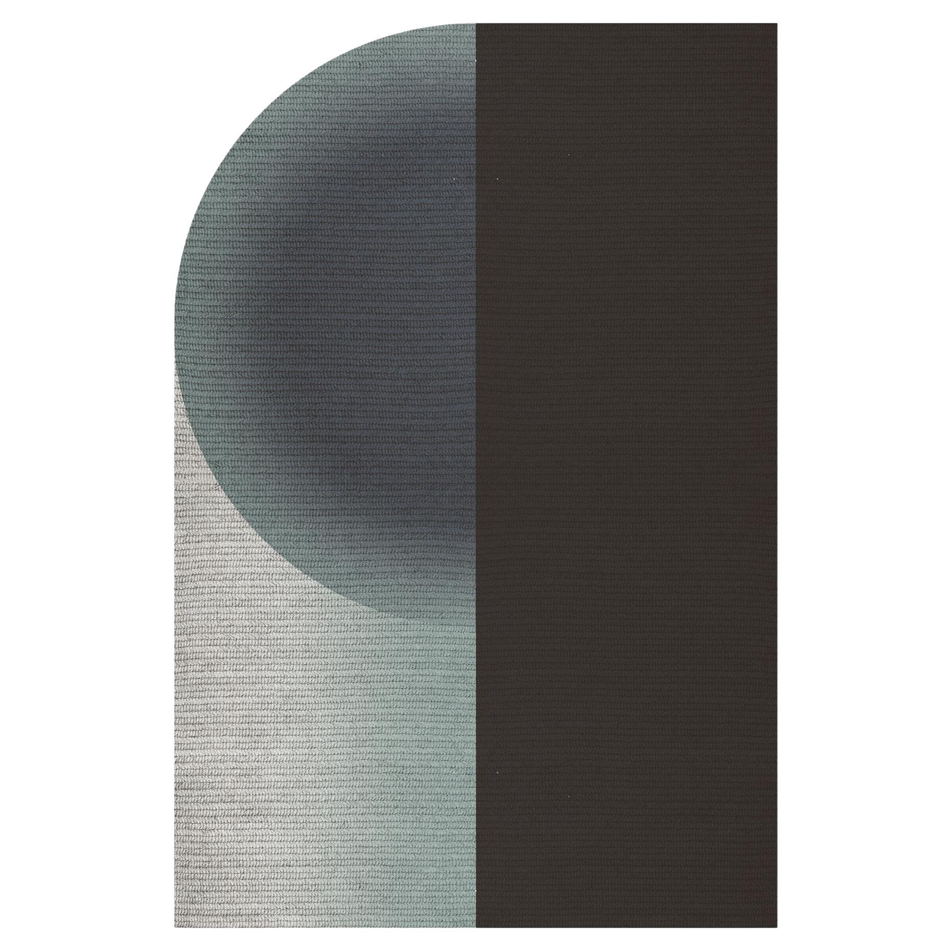 'Glow' Rug in Abaca, Colour 'Sterling' by Claire Vos for Musett Design For Sale