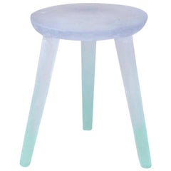 Glow Side Table or Stool 'Periwinkle Purple /Aqua Blue' in Recycled Plastic